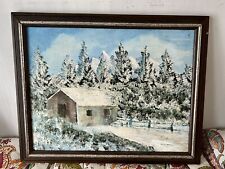 painting scenic framed oil for sale  Ravena