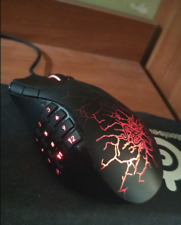 RAZER NAGA MOLTEN ULTRA COLLECTOR RARE RED FIRE MOUSE GAMING 17 BUTTONS, used for sale  Shipping to South Africa