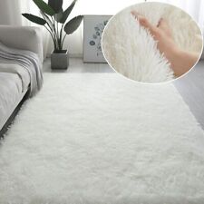Soft Shaggy Carpet Living Room Fluffy Rugs Large Beige Plush Area Rug  for sale  Shipping to South Africa