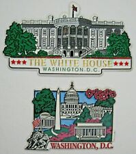 Juego de imanes de nevera Washington DC de dos monumentos de la Casa Blanca y la ciudad  segunda mano  Embacar hacia Argentina