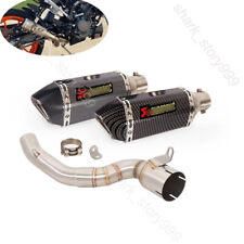 Slip On Motorcycle Exhaust Muffler Mid Link Pipe Modified for Duke 200 2020-2023, used for sale  Shipping to South Africa