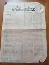 Cittadino 1919 giornale usato  Trappeto
