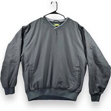 Cabela's Windcrest Mens Size Large Pullover Lined Windbreaker With Pockets Black for sale  Shipping to South Africa