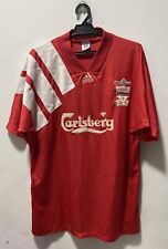 Camiseta deportiva Liverpool Centenario 1992 1993 hogar Adidas Carlsberg roja hecha en el Reino Unido segunda mano  Embacar hacia Argentina
