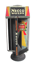 Usado, Antigo NECCO Candy Publicidade DECO Balcão Loja Display TIN RACK Suporte Antigo comprar usado  Enviando para Brazil