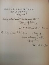 La vuelta al mundo en un centavo de Anita Willets Burnham 1937 firmado segunda mano  Embacar hacia Argentina