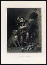 Antique Print-FALCONER-HERON-DOGS-FALCONRY-Sharpe-Taylor-c. 1840 for sale  Shipping to South Africa