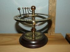 Franklin Mint Orrery Classic Solar System Brass Metal on Wood Base Rare for sale  Shipping to South Africa
