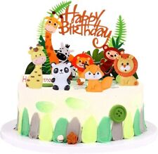 Animal Cake Toppers Pack of 12 Birthday Cake Decoration Animals Cupcake Toppers for sale  Shipping to South Africa