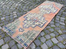 Used, Carpet, Bohemian wool runner rug, Turkish vintage handmade rug runner, 2,2 x 6,4 for sale  Shipping to South Africa