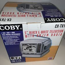 Televisión analógica CRT Coby CX-TV1 5" y radio AM/FM nueva en espuma de poliestireno segunda mano  Embacar hacia Argentina
