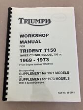 Triumph workshop manual for sale  BILLINGSHURST