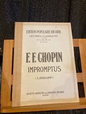 Chopin impromptus piano d'occasion  Rennes-