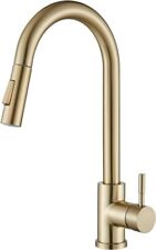 Kitchen Sink Mixer Tap with Pull Out 360 Swivel Spout 2 Water Modes Brushed Gold for sale  Shipping to South Africa