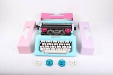 Used, Olivetti Lettera 25 Blue, Lilac, Pink Manual Typewriter, Serviced for sale  Shipping to South Africa