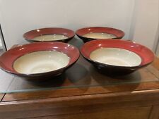 Mikasa Gourmet Basics grés AVA RED - Conjunto de 4 tigelas de sopa aro comprar usado  Enviando para Brazil