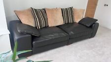 Leather seater sofa for sale  LEICESTER