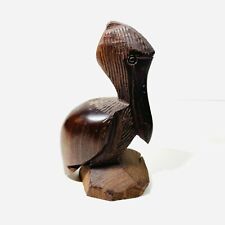 Vintage hand-carved Ironwood Pelican for sale  Shipping to South Africa