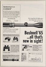 1965 Print Ad Bushnell Super Chief Riflescope & Handgun Scopes Pasadena,CA for sale  Shipping to South Africa
