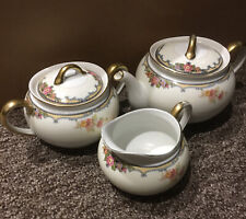 Noritake Tea Pot Set 1950s Style Tea Pot Milk Jug Sugar Bowl for sale  Shipping to South Africa