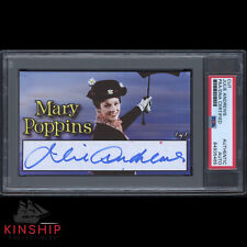 Julie Andrews firmado por Mary Poppins 3x5 tarjeta personalizada corte PSA ADN losado automático C1500 segunda mano  Embacar hacia Argentina