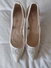 cream lace shoes for sale  WESTON-SUPER-MARE