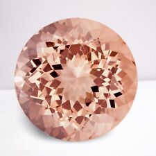Morganite Round Cut Loose Gemstone 10 mm 3.58 Cts Peach Color Gemstone, used for sale  Shipping to South Africa