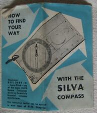 Silva compass instructions for sale  SOUTH BRENT