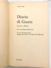 Diario gusen. lettere usato  Monte Porzio Catone
