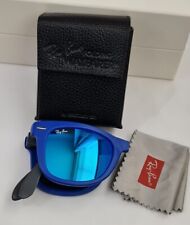 Gafas de sol Ray-Ban RB4105 6020/17 plegables Wayfarer azul flash aviador , usado segunda mano  Embacar hacia Argentina