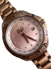 Relógio analógico feminino D&G Dolce & Gabbana DW0837 Chamonix triplo ouro rosa redondo  comprar usado  Enviando para Brazil