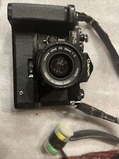 Corpo da câmera de filme Canon F-1 FD com alça de lente Canon 35mm 1:2 suave comprar usado  Enviando para Brazil