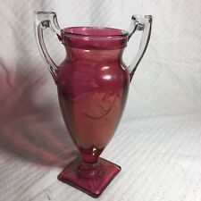 Cranberry glass vase for sale  Highland