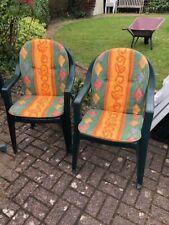 green plastic garden chairs for sale  WOKING