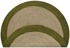 Alfombra redonda alfombra 100 % natural yute diseño trenzado a mano granja alfombra área de yute, usado segunda mano  Embacar hacia Argentina