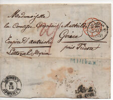 1851 lettera quasi usato  Codroipo