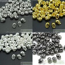 Used, Side Drilled Metal Skull Bracelet Necklace Earring Connector Charm Spacer Beads for sale  Shipping to South Africa