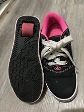 Heelys BLACK PINK Wheeled Sneakers Sz Youth  2 for sale  Shipping to South Africa