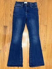 Calça jeans feminina armação 29 azul lavagem escura Le alta alargamento, usado comprar usado  Enviando para Brazil