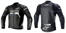 Jaqueta masculina Alpinestars GP FORCE couro preto/branco feita à mão para motocicleta comprar usado  Enviando para Brazil