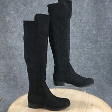 Unisa Boots Womens 7 M Gillean Over The Knee Riding Boot Black Faux Leather, used for sale  Shipping to South Africa