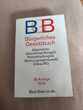 Bgb bürgerliches gesetzbuch gebraucht kaufen  Berlin