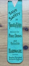 1920s advertising bookmark for sale  IPSWICH