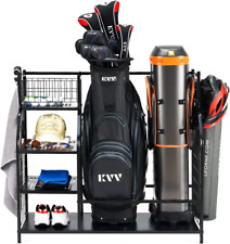 Organizador de almacenamiento de bolsas de golf KVV, se adapta a 2 bolsas de golf y otros equipos deportivos, para segunda mano  Embacar hacia Argentina