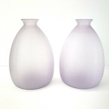 glass vases 2 pair satin for sale  Langdon