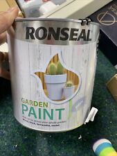 Ronseal Outdoor Garden Paint Exterior Wood Metal Stone Brick Pebble- 2.5L *OPEN, used for sale  Shipping to South Africa