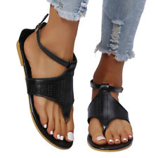 Sandálias femininas planas conforto tornozelo gladiador praia novas sandálias flip flop comprar usado  Enviando para Brazil