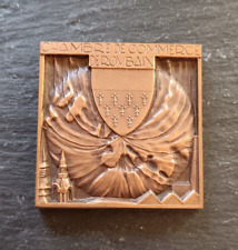 Médaille plaque bronze d'occasion  Plémet