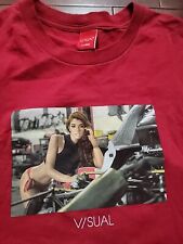 Camiseta Ropa de Skate Visual Sexy Niña Modelo Coche Camiseta Roja - Para Hombres XL Mecánico  segunda mano  Embacar hacia Argentina