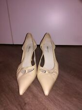 Lederpumps beige spitz gebraucht kaufen  Berlin